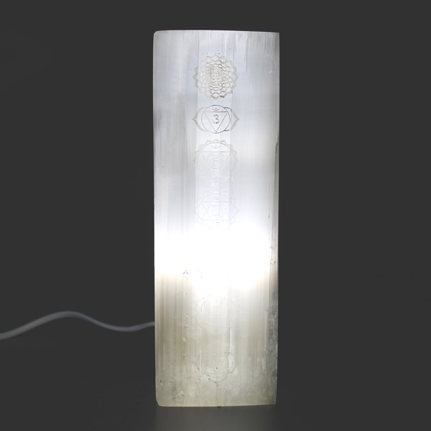 Selenitová Lampa 25cm - Čakra