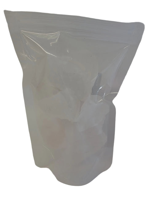 Hrudy himalájskej soli bielej