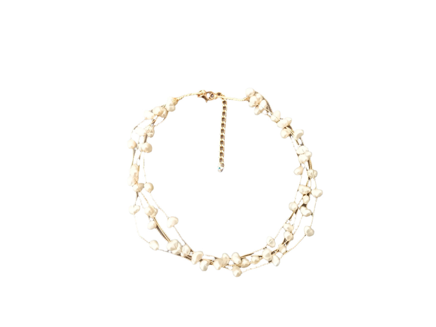 Náhrdelník s nepravidelnymi perličkami