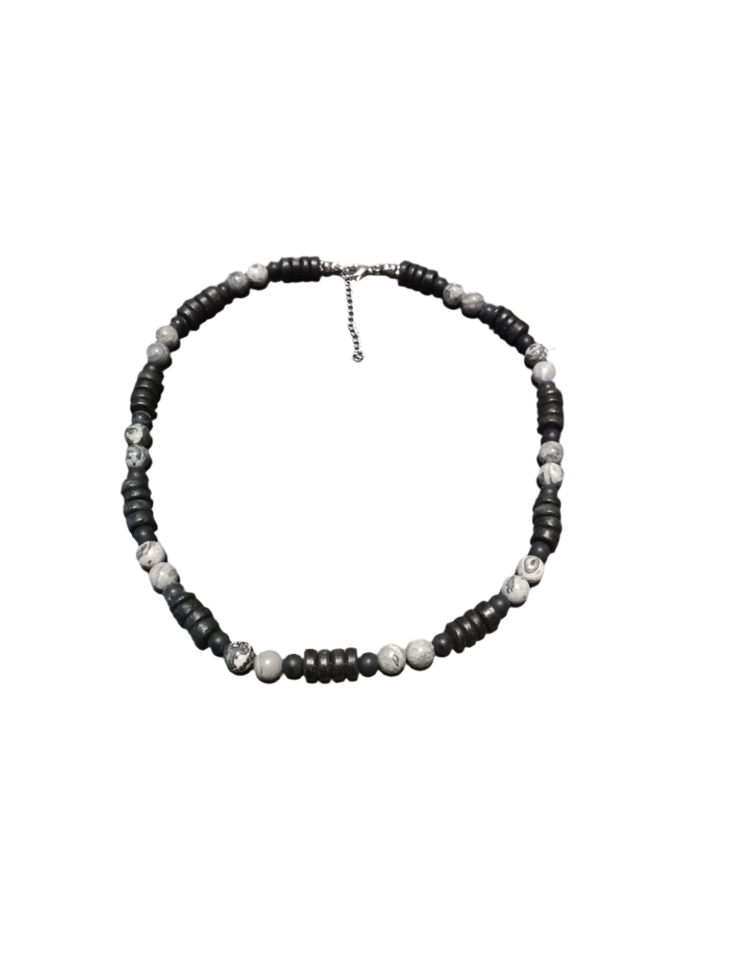 Drevený náhrdelník achát