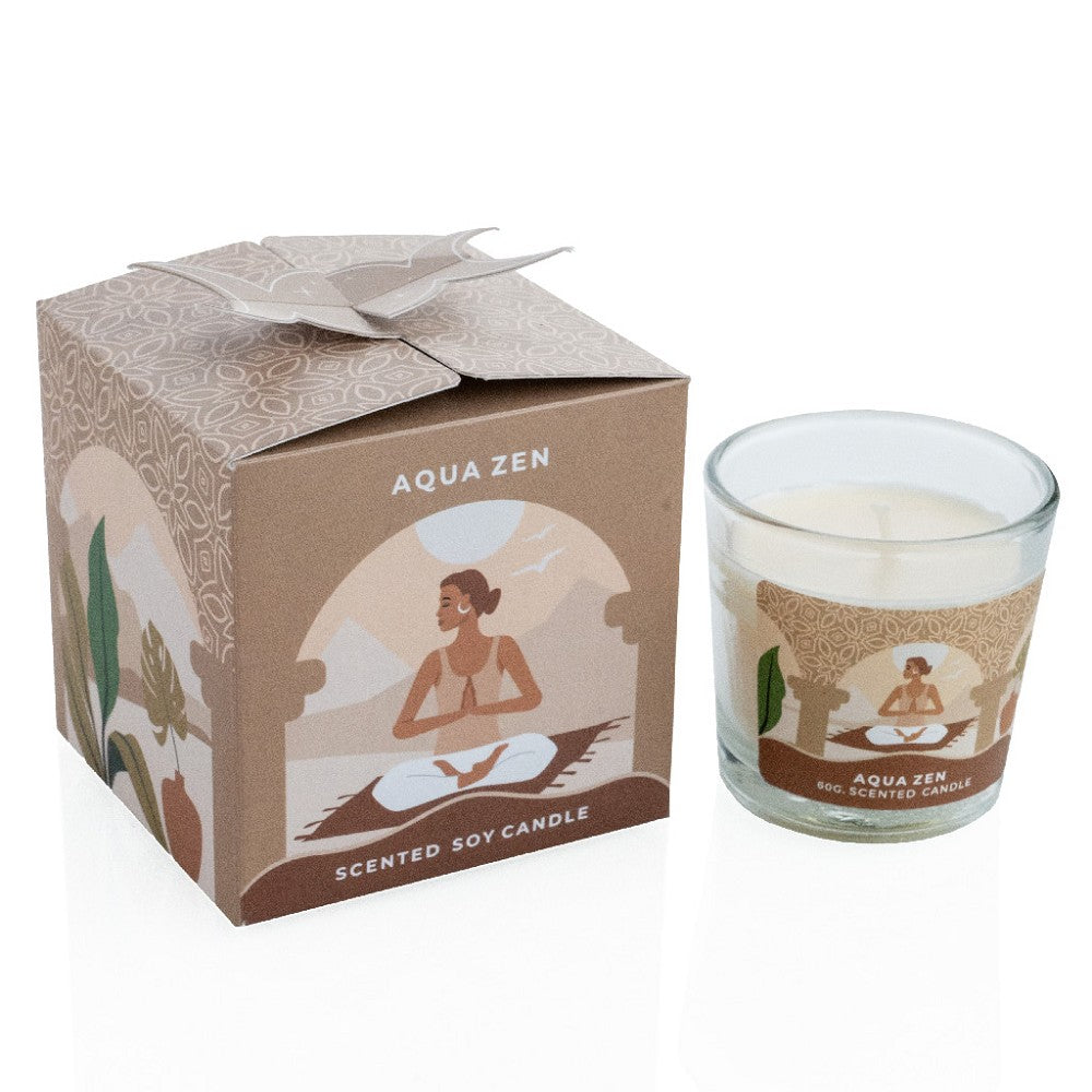 Moonshine Yoga sójová vonná sviečka v pohári, 60 g