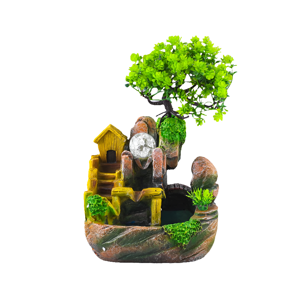 Fontána s LED svetlom