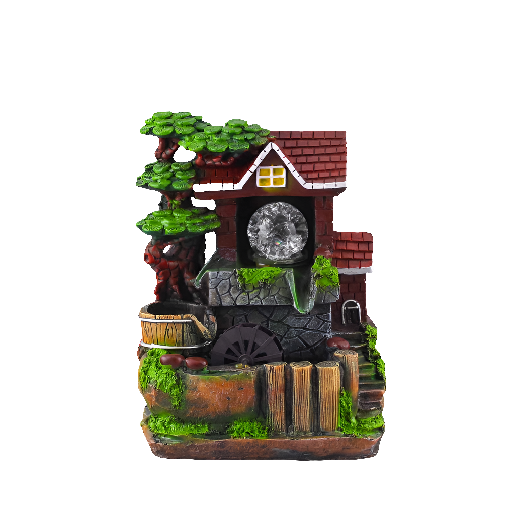 Fontána s LED svetlom