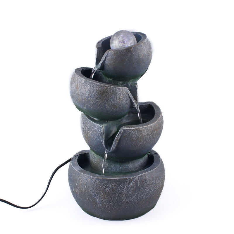 Fontána s LED svetlom