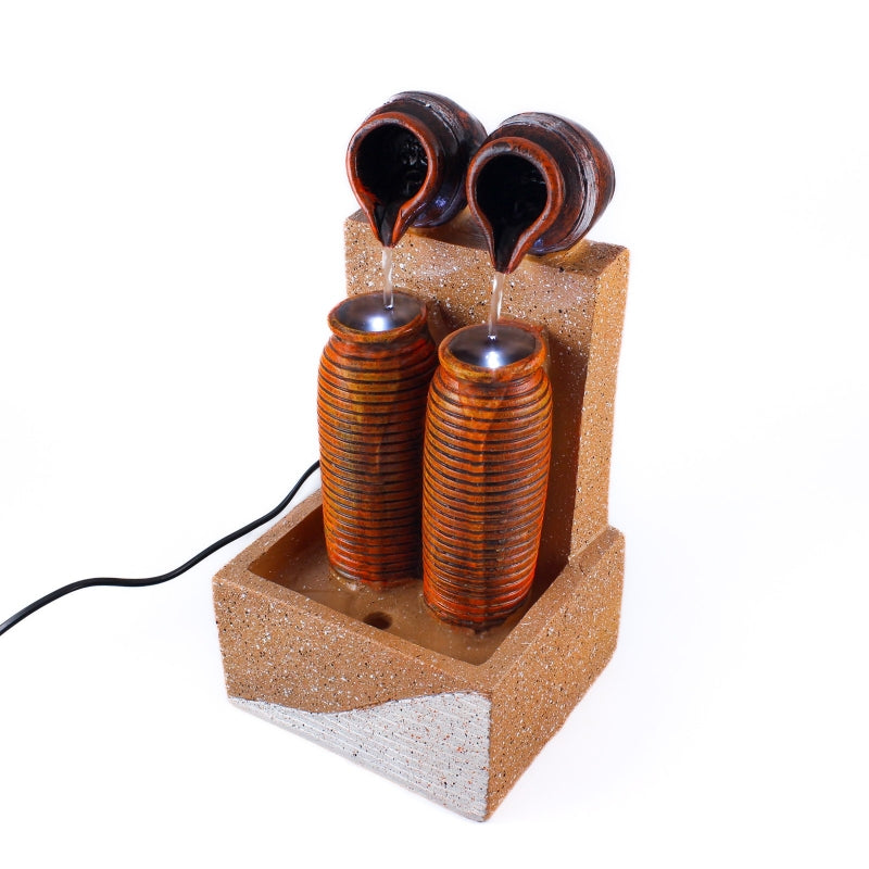 Fontána s LED svetlom