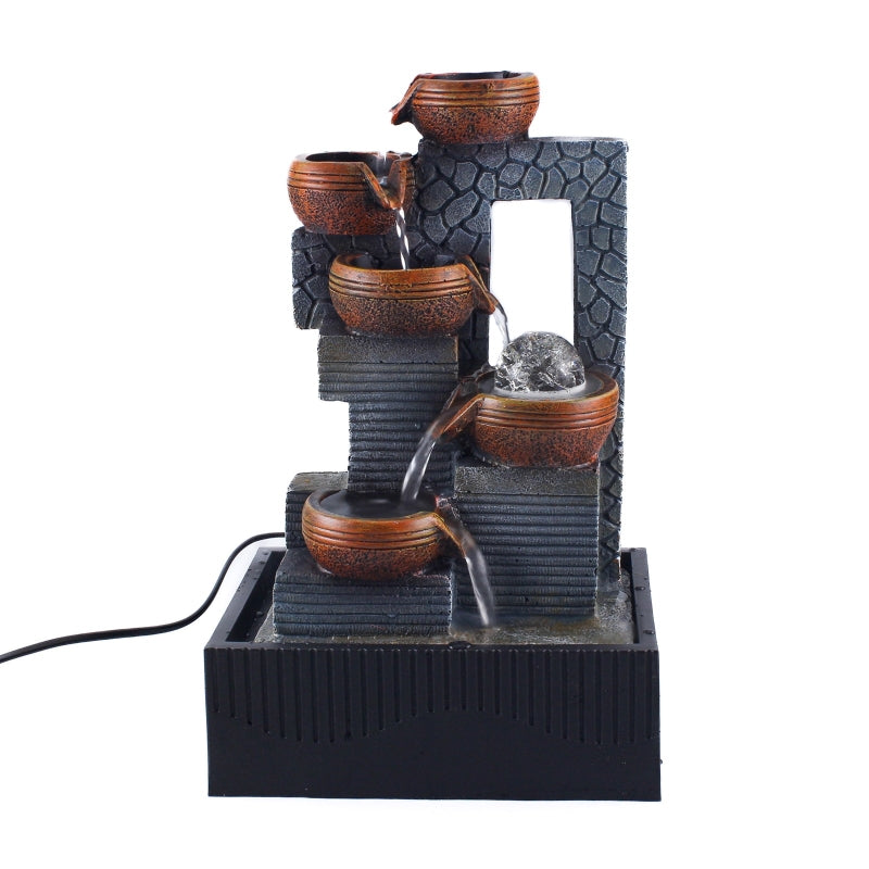 Fontána s LED svetlom