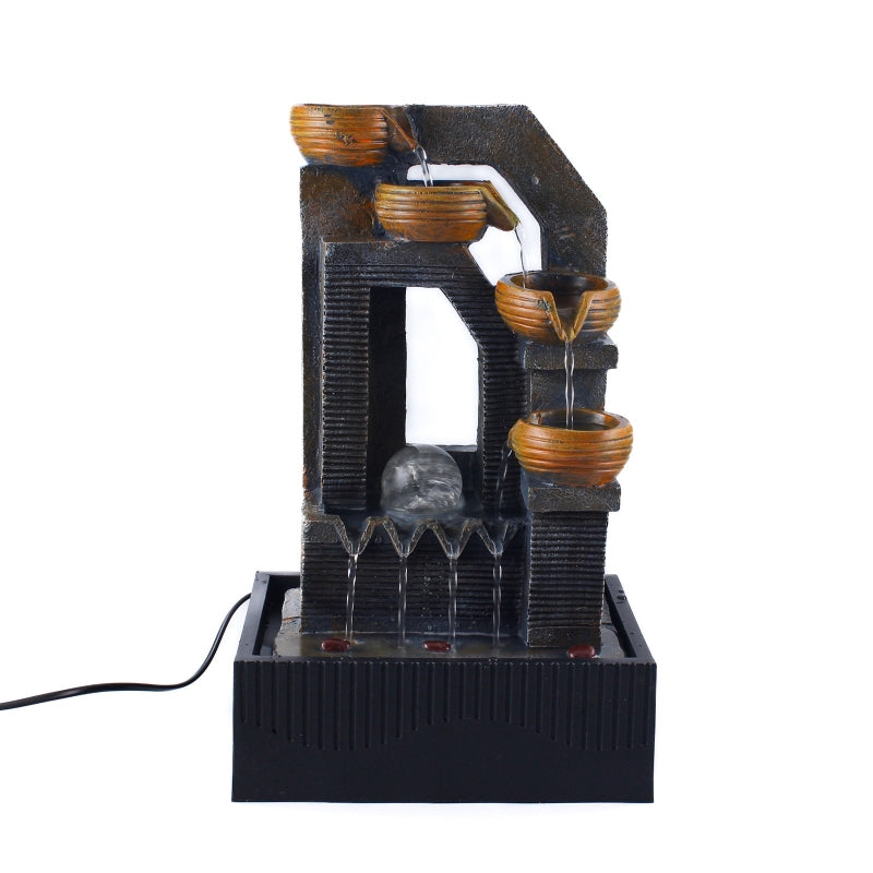 Fontána s LED svetlom