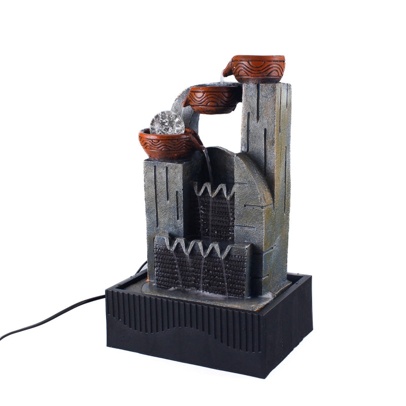 Fontána s LED svetlom