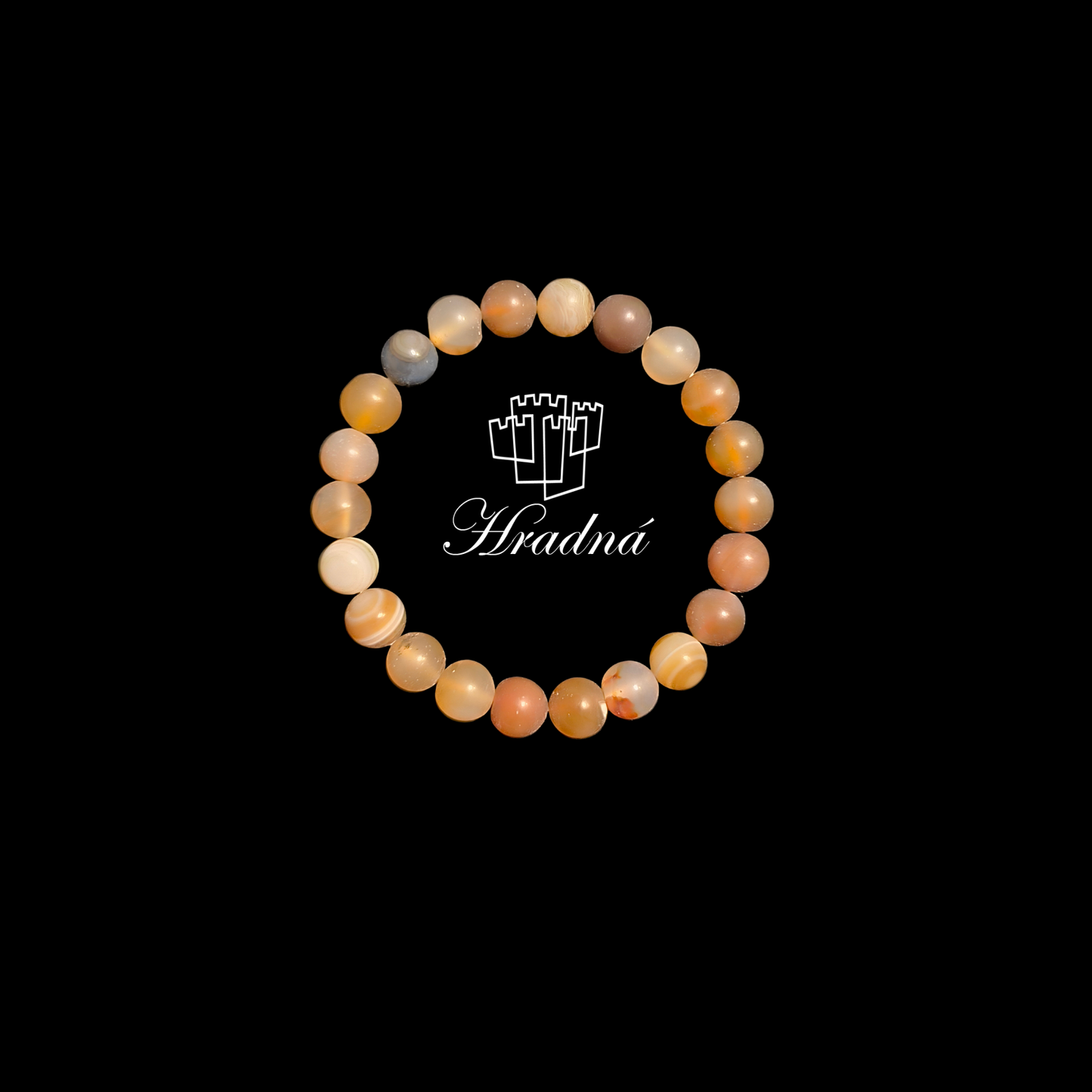 Achát hnedý matný