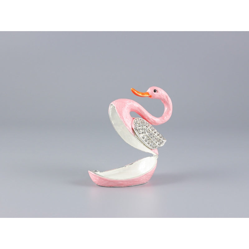 Zdobená šperkovnica "LABUŤ"