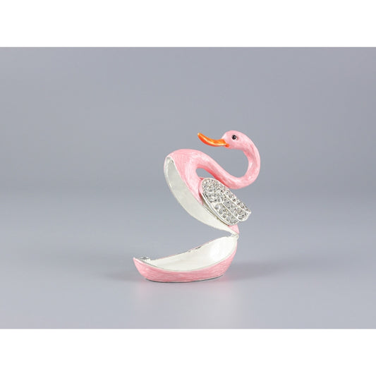 Zdobená šperkovnica "LABUŤ"