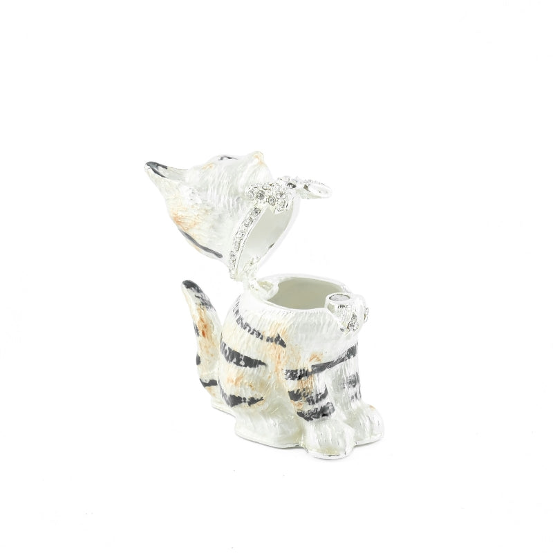 Zdobená šperkovnica "MAČKA"