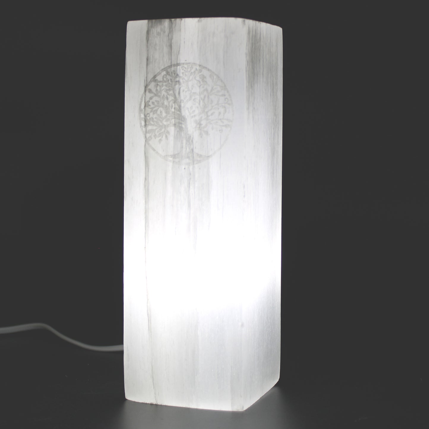Selenitová Lampa 25cm - Strom Života