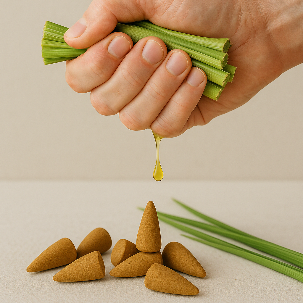 Tečúci dym vonné kužele