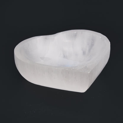 Selenitová Miska Srdce - 10cm