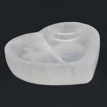 Selenitová Miska Srdce - 15cm
