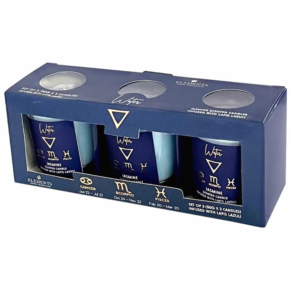 ARÔME Elements sada vonných sviečok 3 ks Voda