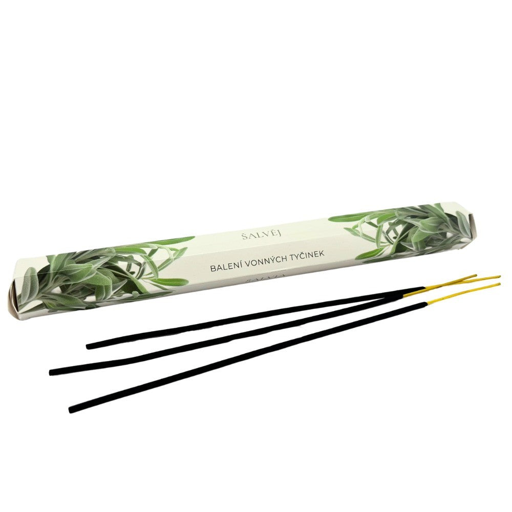 Vonné tyčinky 20 ks v šesťibokom balení, vôňa White sage