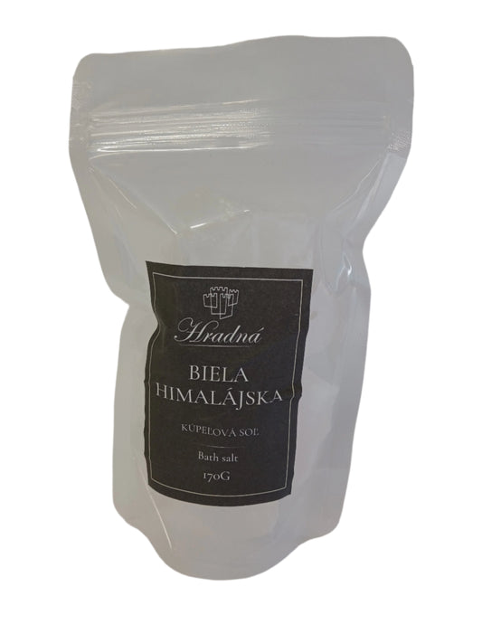 Hrudy himalájskej soli bielej