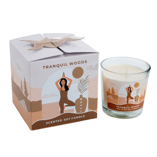 Moonshine Yoga sójová vonná sviečka v pohári, 60 g