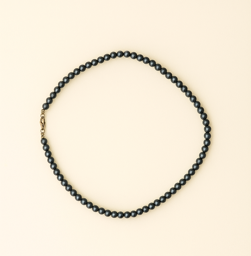 Hematitový náhrdelník guličkový