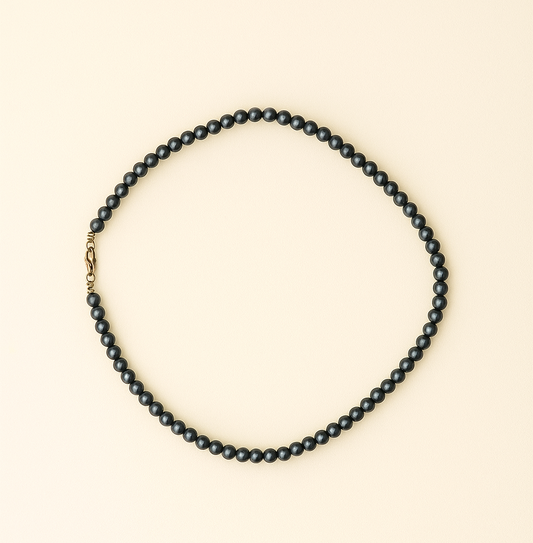 Hematitový náhrdelník guličkový