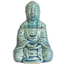 Načítať obrázok do zobrazovača galérie, Sediaci Buddha Aroma Lampa - Modrá
