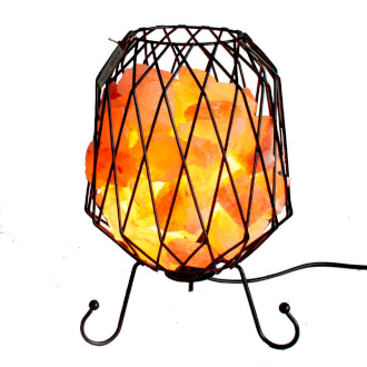 Industriálna Lampa s Ružovou Himalájskou Soľou