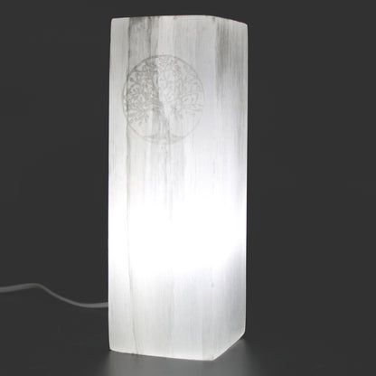 Selenitová Lampa 25cm - Strom Života